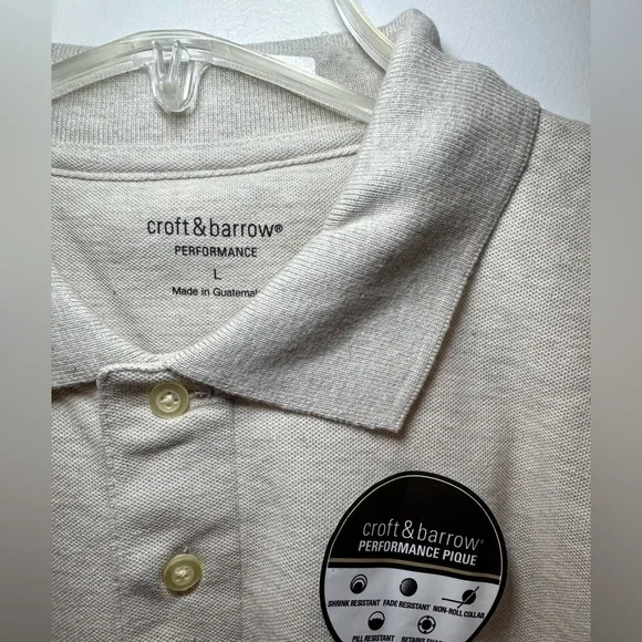 NWT Lot of Men’s Short Sleeve Polo Shirts Size Large Blue, Red, Grey, Beige - Picture 9 of 13